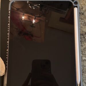 Apple Tablet with Black and Silver Design